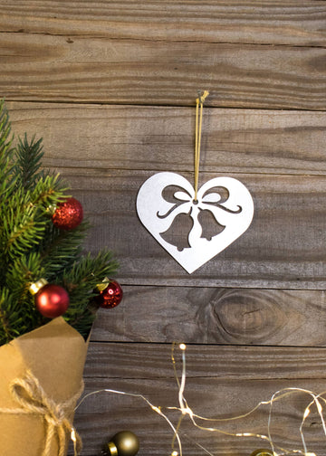 FAIRE - Iron Maid Ornament Wedding Bells Metal Art Ornament Made in the USA *